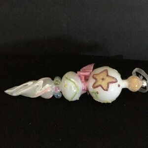 Ornament hand blown glass Baby girl ornament